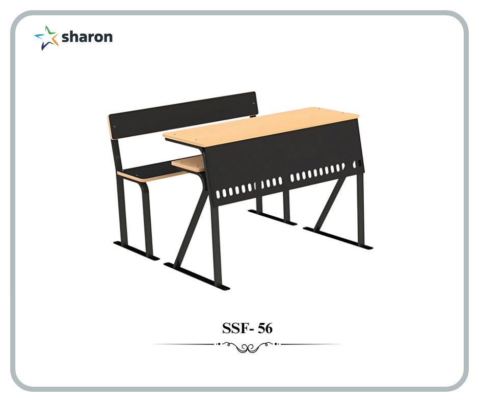 # Three seater desk and bench for college # Classroom Seating Desk for Three
