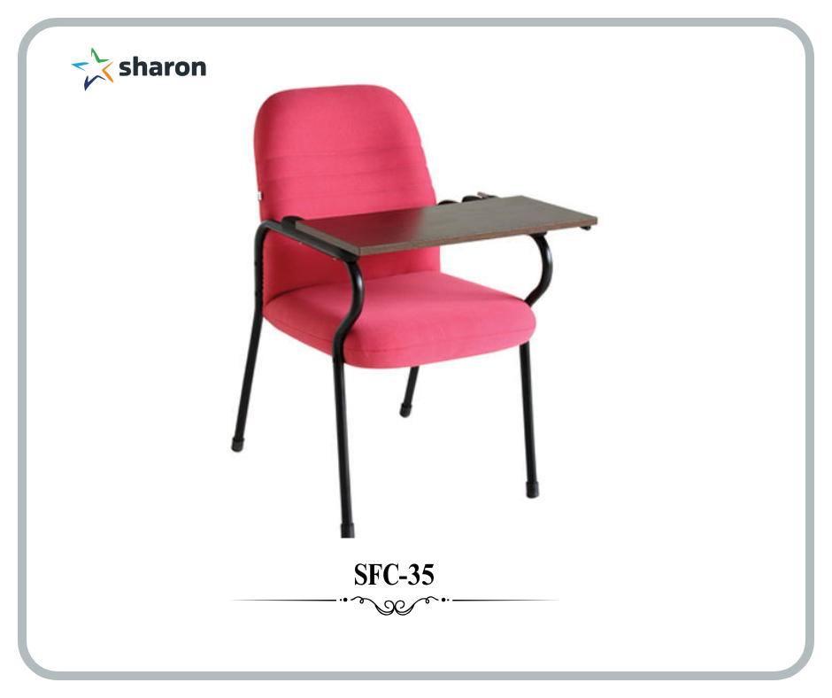 # Full writing pad with cushion chair # cushion study chair # College Full Writing Chair