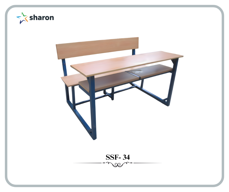 # High school double desk # High school double bench