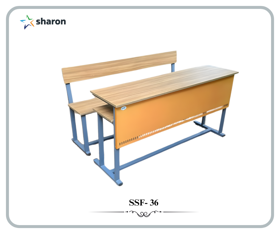 # school three seater desk # metal desk