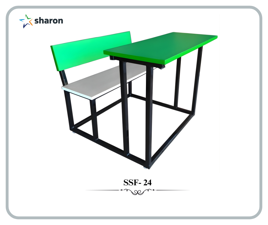 # School two seater benches # Double Study Desk & Bench