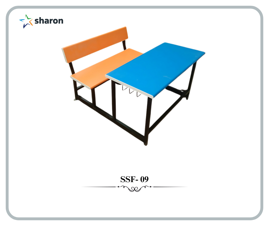 # primary and preschool desk # attached desk and bench