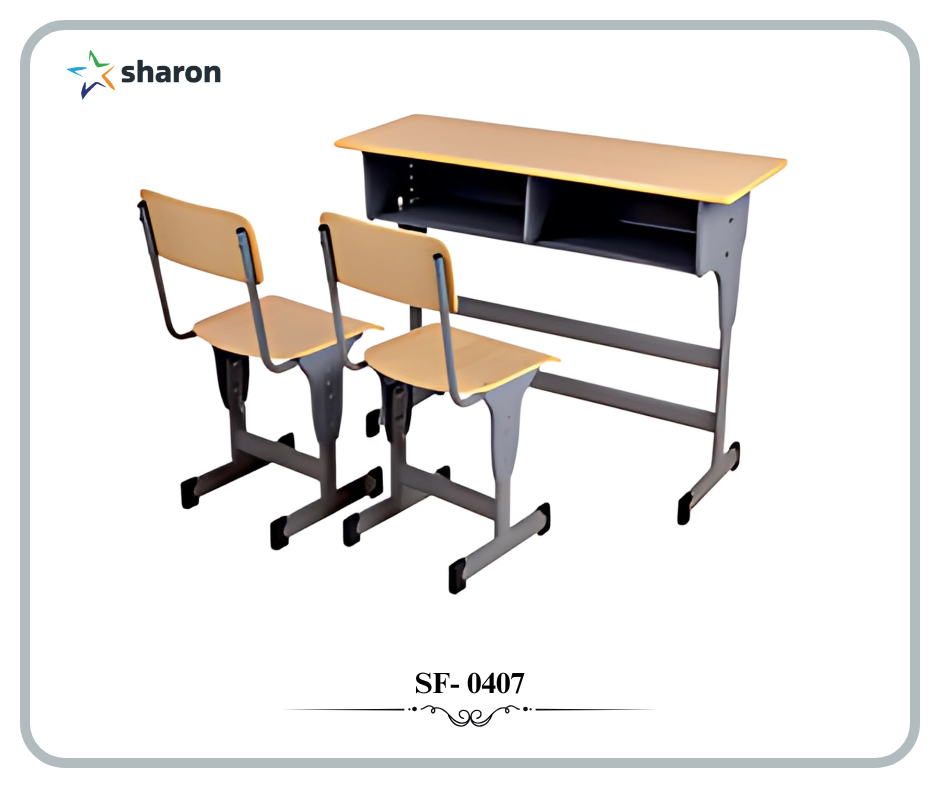 # Double Seater Student Desk # Double Desk with Chair