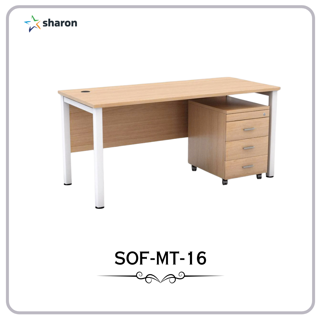 # Simple Office Table # Metal base Office Table