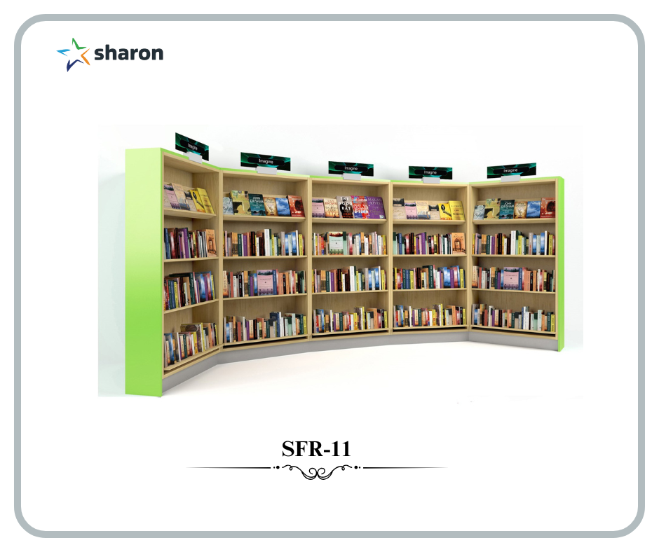 # Three Side Enclosed Rack # Wooden Library racks