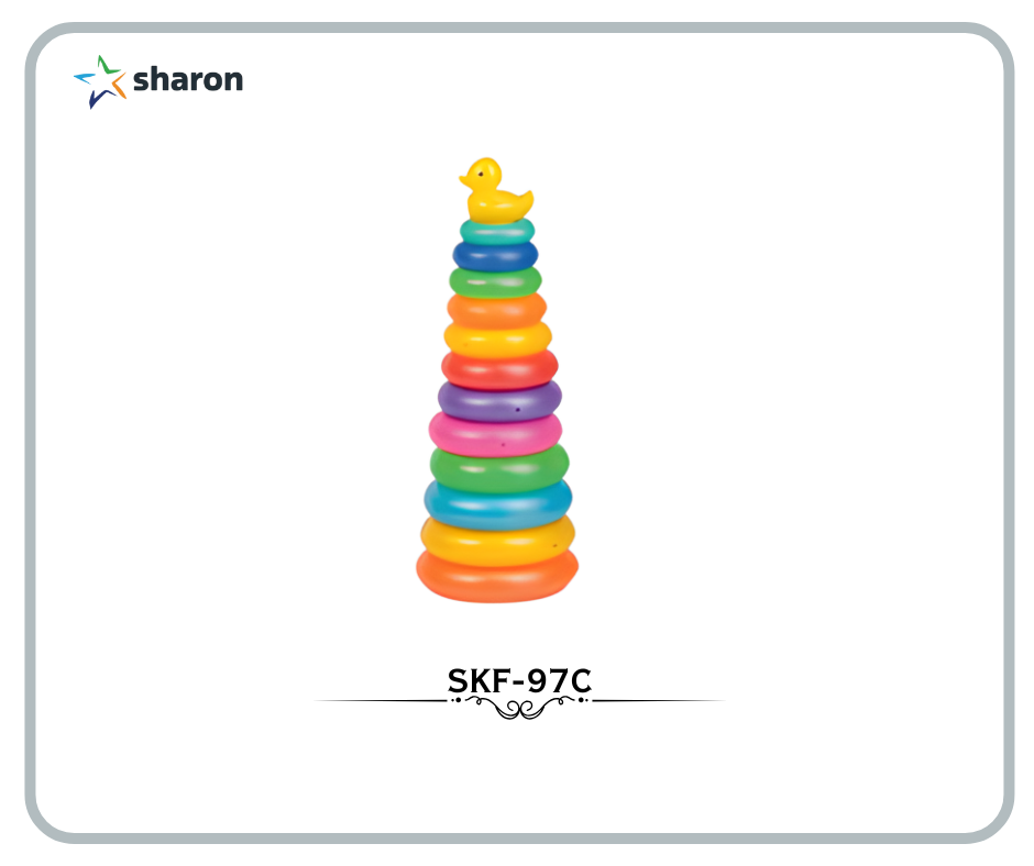 # children Rainbow Ring Stacker # Kindergarten stackable ring toys # Baby Ring Stack toy