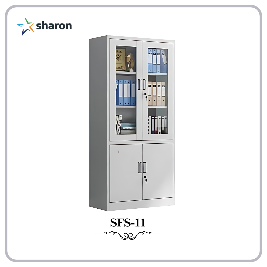 # Almirah with Glass Door # Steel Glass Door Almirah # Premium Office Storage Unit