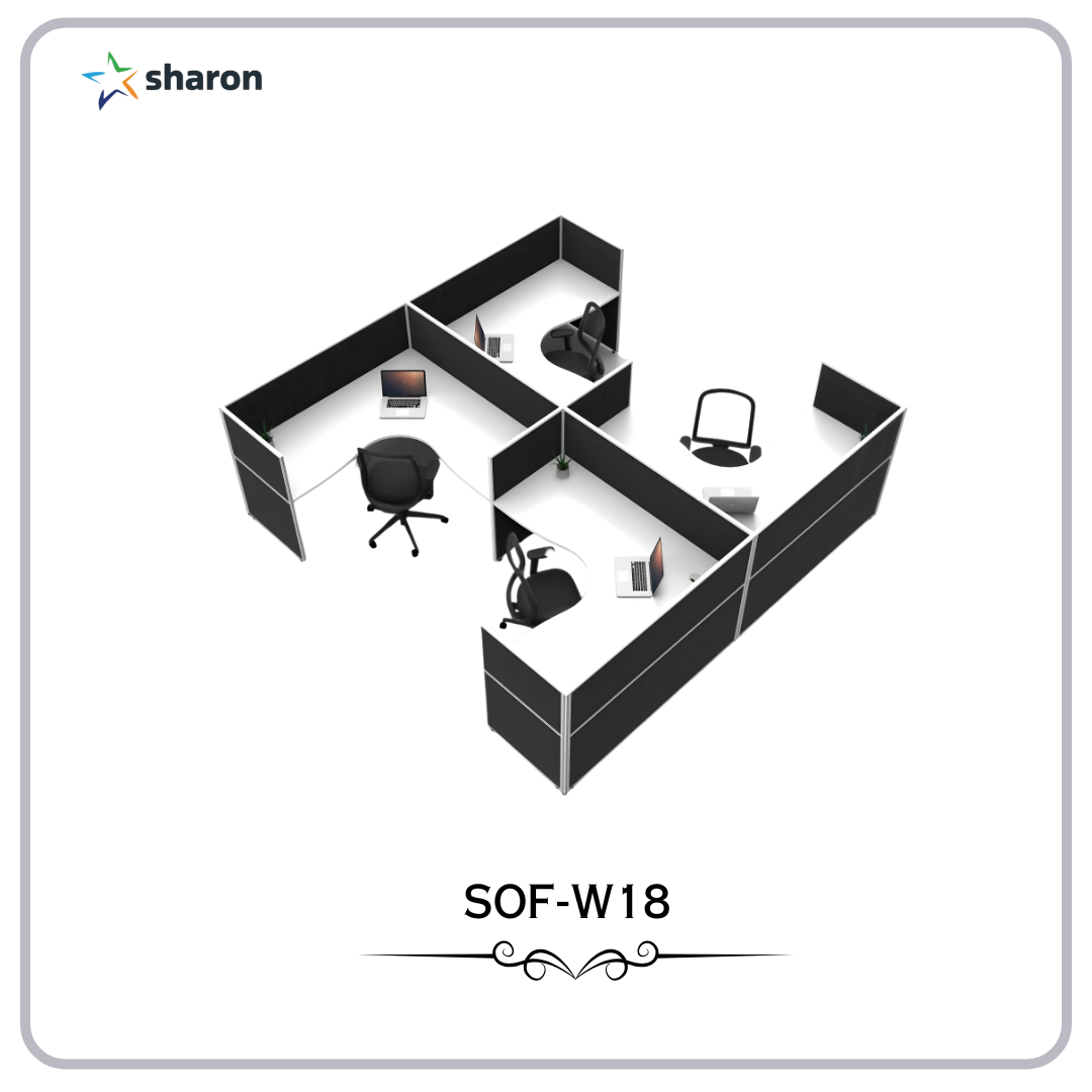 # H Shaped Modular Workstation # Corporate Furniture