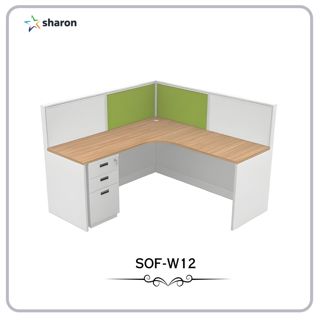 # L-Shaped Modular Workstation # Ergonomic Workspace