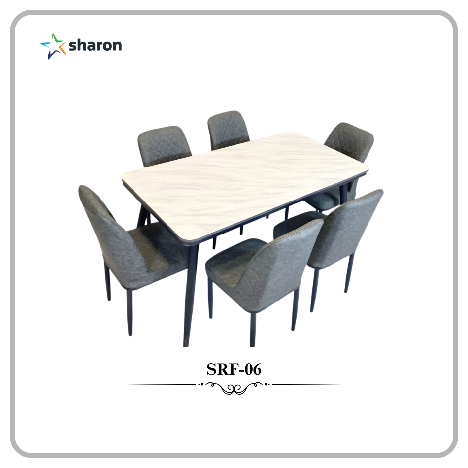 # Dining Table Glass Top 6 Seater # Premium Restaurant Dining Table