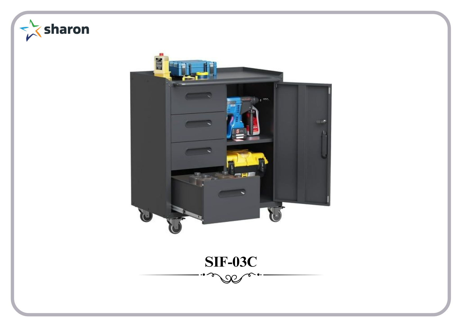 # Metal Tool Storage Cabinet # Industry equipment storage unit