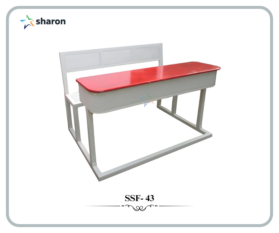 # Rubber wood Desk and Desk # Three seater Bench # College Classroom Furniture