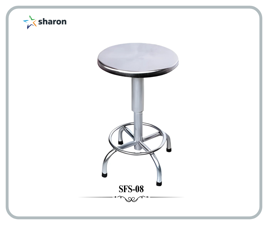 # Premium Round Lab Stool # Stainless Steel Lab Stool