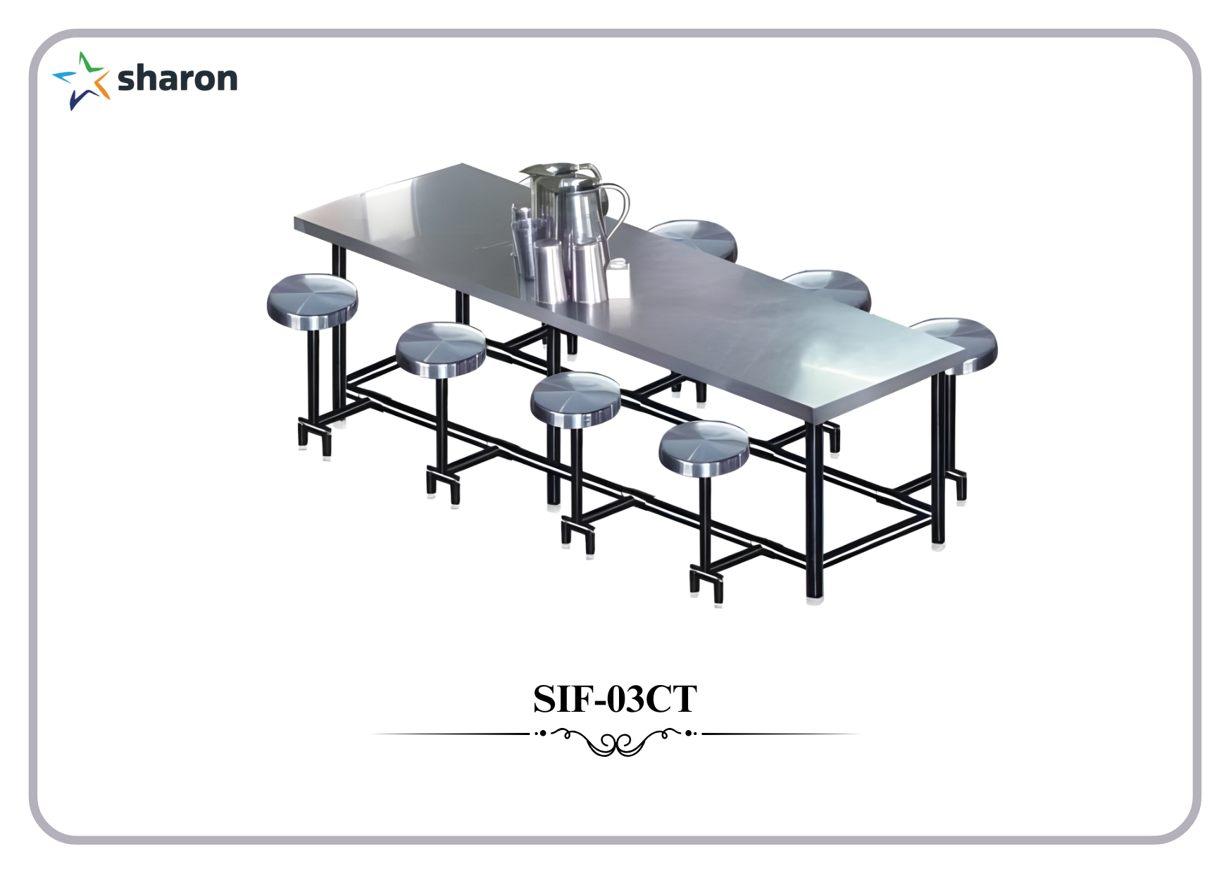 # Canteen Table and stool # Foldable Canteen Table # Metal Canteen Table