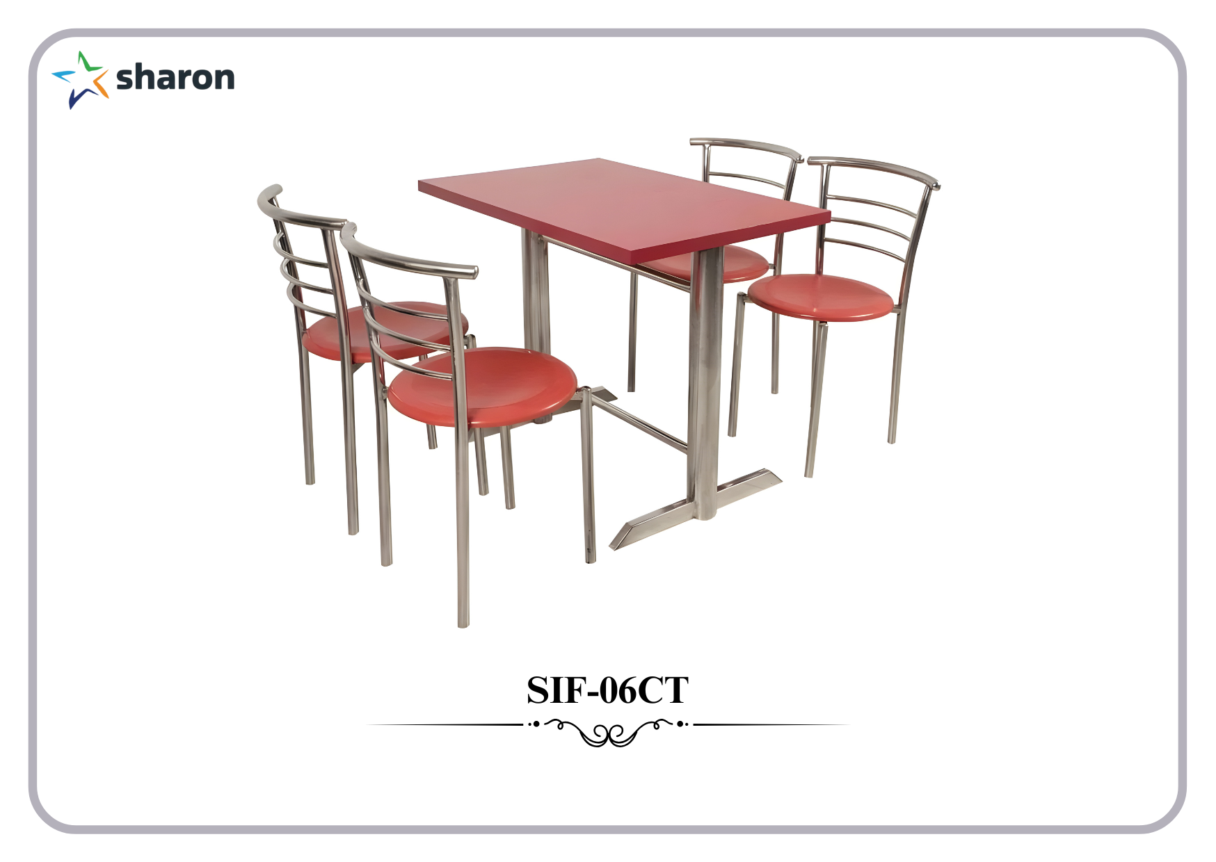 # Four seater Canteen table # College Canteen table with chair